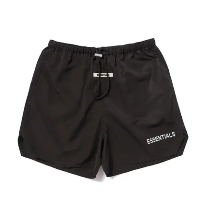 Black Essentials Logo Shorts