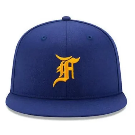 Fear of God All Star New Era Fitted Cap in Blue/Yellow