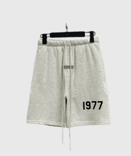 Essentials Fear of God 1977 Logo Shorts in Grey