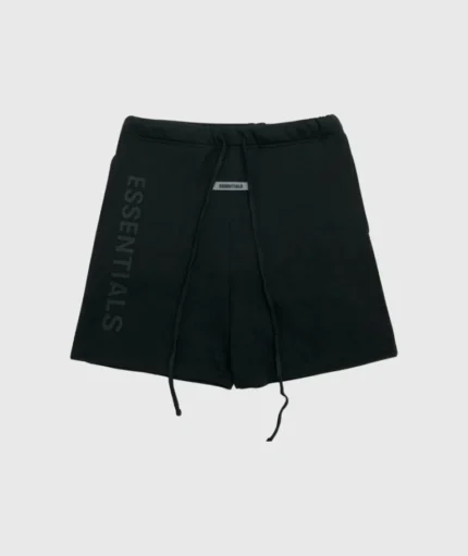 Essentials Fear of God Logo Shorts Black